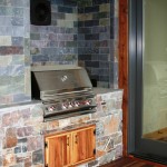 Barbeque area on covered patio